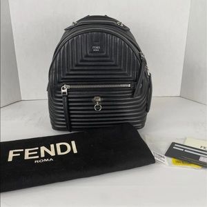 Fendi leather backpack